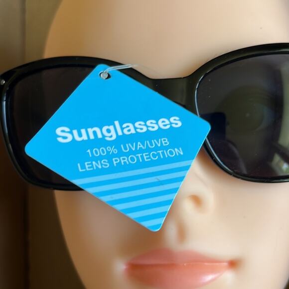 Square Club Sunglasses Black 100% UVA UVB Protection - Picture 4 of 8